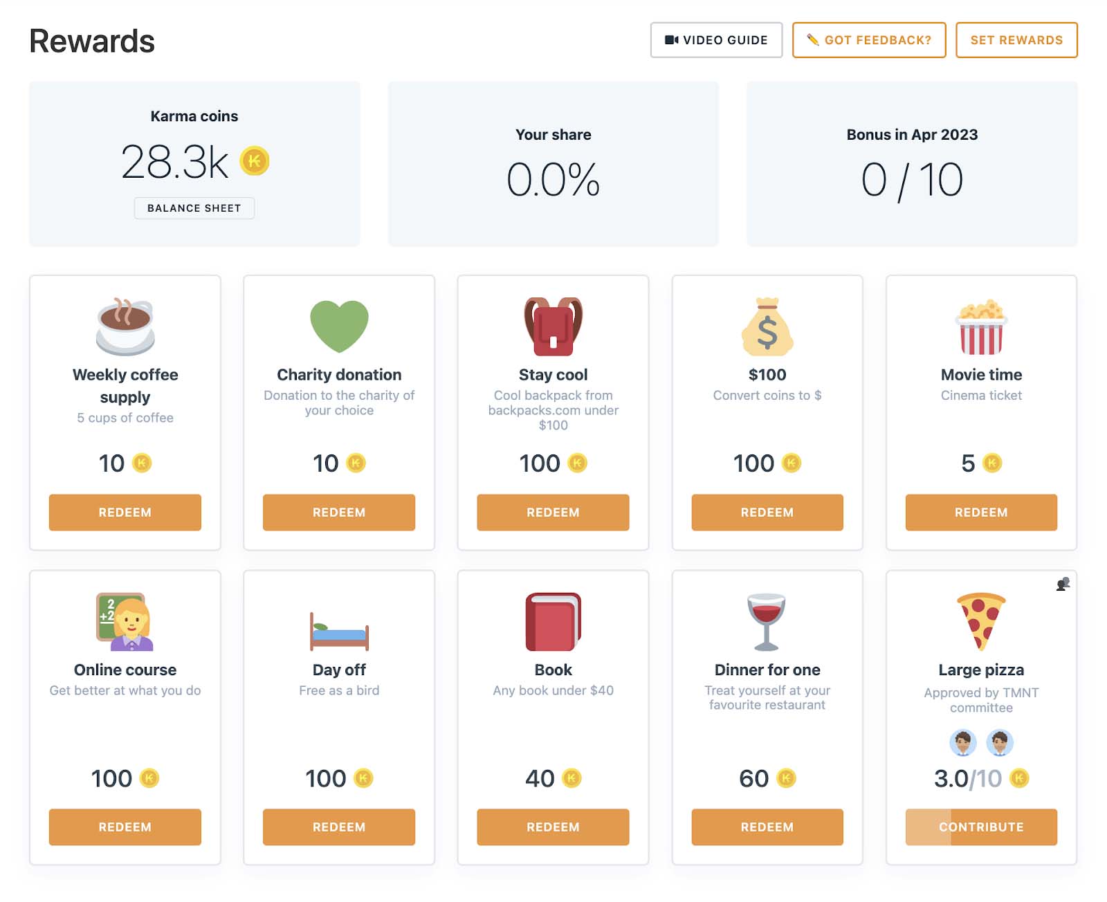 rewards